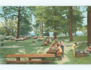 Unused Pre-1980 PARK SCENE Finger Lakes - Seneca Falls New York NY c7215