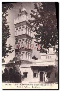Old Postcard Marseilles Colonial Exhibition Palace of 1922 & # 39Algerie The ...