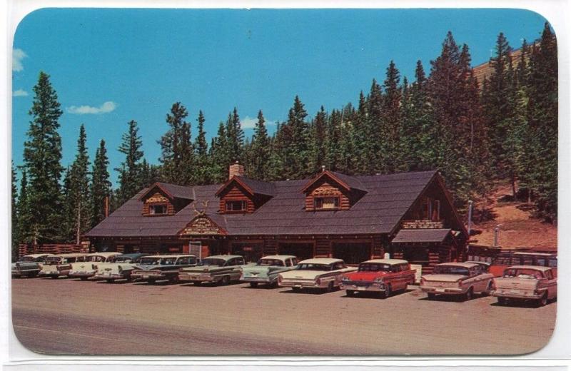 Monarch Crest House Cars Highway US 50 Monarch Pass Colorado 1960s postcard