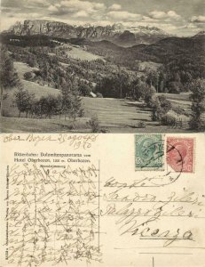 italy, RITTEN, Soprabolzano, Dolomiten Panorama (1920) Postcard