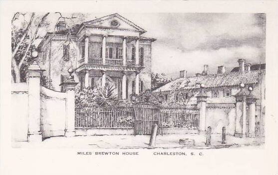 South Carolina Charleston Miles Brewton House Artvue