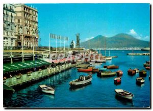 Postcard Modern Lucia Napoli and Vesuvio