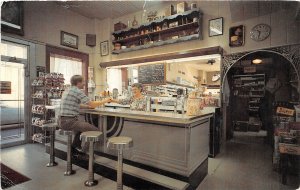 F53/ Ripley Ohio Postcard 1991 Chrome Bristow Pharmacy Interior Ice Cream