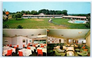 CONCORD, NH  ~ Roadside BRICK TOWER MOTEL c1960s Merrimack County Postcard