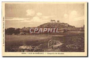 Old Postcard Island Brehat Chapel St Michel
