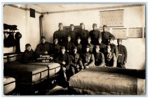 1922 First Day Military School Czech Republic RPPC Photo Antique Postcard