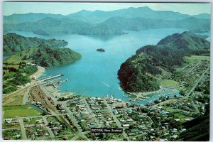 c1960s Picton NZ New Zealand South Island Terminal Cook Strait Railway 4x6 PC M6