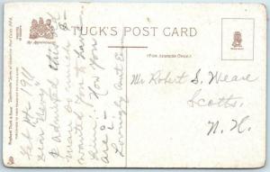 2 Postcards  TUCK VALENTINE Leatherette  Series - ca 1910s  Romantic