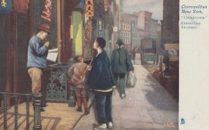 VINTAGE POSTCARD CHINATOWNKERBSTONE TRADERS NEW YORK 1907 VALENTINES OILETTE