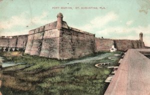 Vintage Postcard Fort Marion Historical Landmark St. Augustine Florida FL