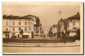 Old Postcard Agen Place Jasmin and Boulevard of the Republic