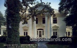 Manor Motel, Greensboro, NC, USA