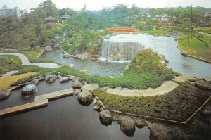 Chiyoda-Ku, Tokyo Japan  NEW OTANI HOTEL Japanese Garden~Waterfall 4X6 Postcard