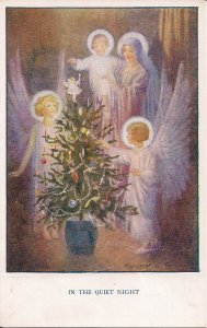 Christmas Tree, Angels, Mary & Jesus, Margaret Tarrant Artist-Signed, 1930's