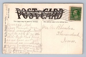 WHITTIER NORMAL SCHOOL MUNCIE INDIANA POSTCARD 1910