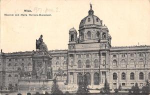B23634 Wien Museum und Maria Theresia monument  austria