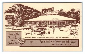 GATLINBURG, TN Tennessee ~Roadside NEIMAN'S Good Food Restaurant c1950s Postcard