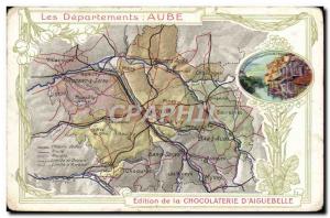 Old Postcard geographical maps of Chocolaterie & # 39Aiguebelle Dawn Bridge a...