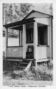 J9/ Webbwood Ontario Canada RPPC Postcard c1940s Lake Agnew Lodge 268