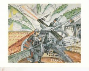 Gino Severini French Cannon In Action Avant Garde Art Rare Military Painting ...