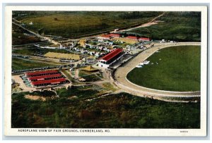 c1910 Aeroplane View Fair Grounds Cumberland Maryland Vintage Antique Postcard