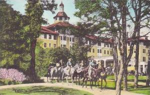 North Carolina Pinehurst Riders Leaving Carolina Hotel Albertype