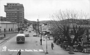 Automobiles Bus #76 Nogales Sonora Mexico 1950s RPPC Photo Postcard 20-12862