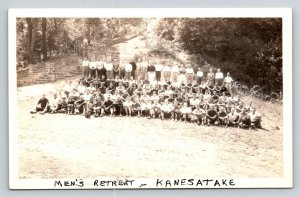 RPPC  Men's Retreat  Spruce Creek  Camp   Kanesatake  Pennsylvania  Postcard