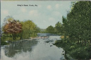 Postcard King's Dam York PA