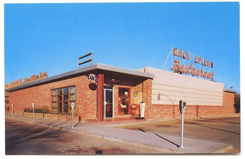 Abilene TX Mack Eplen's Restaurant Third & Hickory Postcard