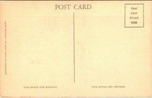 Vtg Postal C 1930s - Lower Calle Principal - Nantucket, Massachusetts - sin Usar