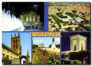 Postcard Modern Montpellier Square comedy the Arches and gardens Peyrou the F...