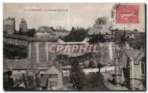 Old Postcard Fougeres Chateau (south side)