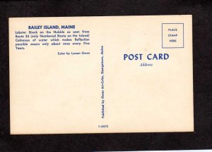 ME View Bailey Island Harbor Harpswell Maine Postcard