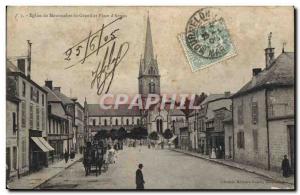 Postcard From Old Church Mourmelon Le Grand Place and D & # 39Armes