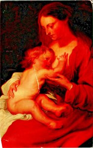 Bob Jones University Greenville SC Art Madonna and Child Van Dyck Postcard Q17