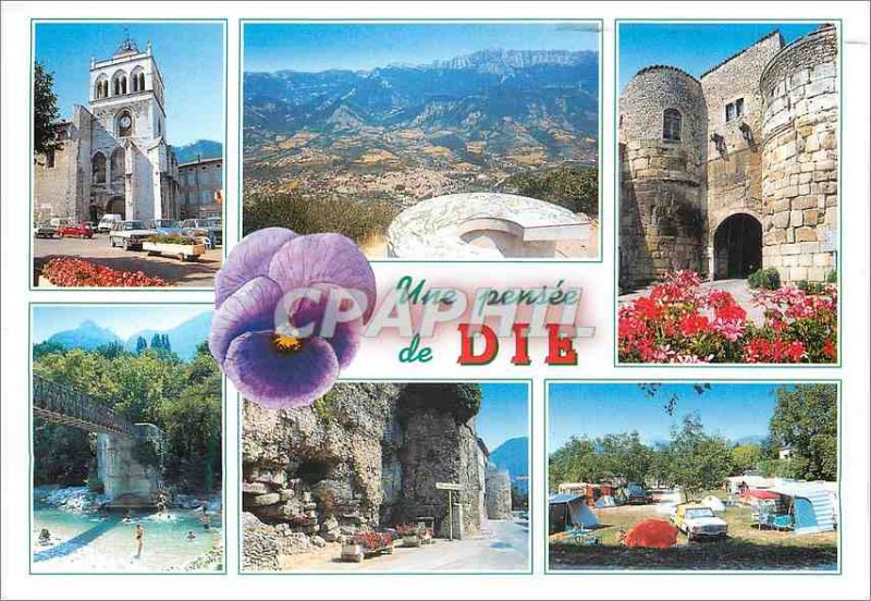 Postcard A Modern Thought Die (Drome)