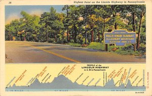 Highest Point on Lincoln Highway Lincoln Highway, Pennsylvania PA  