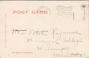 Peoria IL The lake Glen Oak c1905 Postcard G24