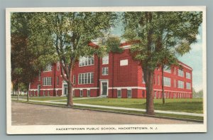 HACKETTSTOWN NJ PUBLIC SCHOOL ANTIQUE POSTCARD