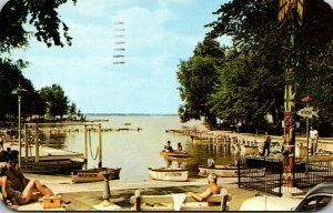 Ohio Indian Lake Russels Point White Cottage Park 1965