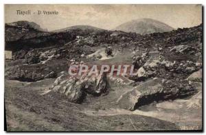 Old Postcard Volcan Napoli Il Vesuvio