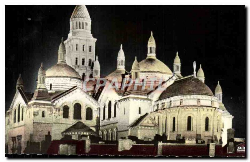 The Modern Postcard Perigueux Périgueux Cathedral ILLUMINATED