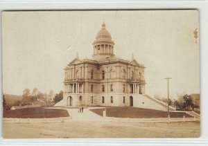 RPPC Court House AUBURN, CA Placer County 1909 Vintage Photo Postcard