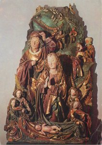 Postcard Slovak National Gallery Group of the Nativity scene