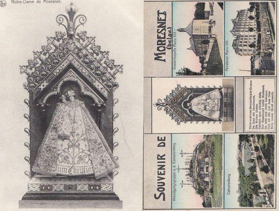 Notre Dame De Moresnet Antique 2x Postcard a