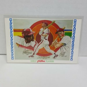 Great Phillies Players Baseball Vintage Postcard