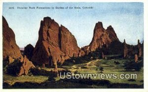 Peculiar Rock Formations - Garden of the Gods, Colorado CO  