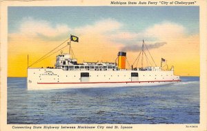 City of Cheboygan Ferry Boats Ship Unused 