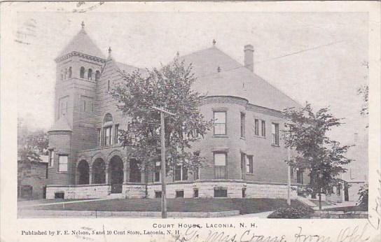 New Hampshire Laconia Court House 1907